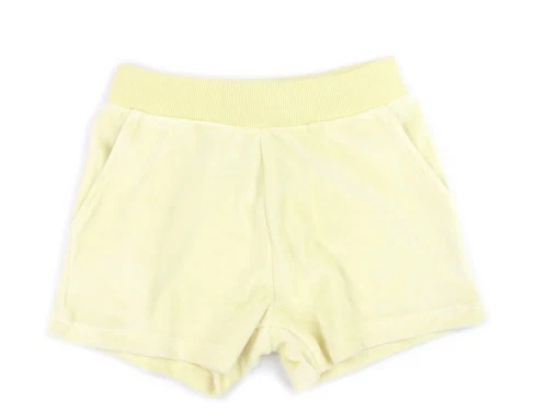 Name It pastel yellow velour shorts